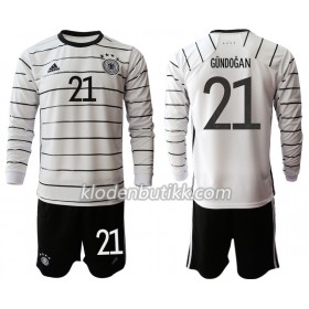 Tyskland Ilkay Gundogan 21 Barn Hjemmedraktsett Euro 2020 Langermet (+ Korte bukser)